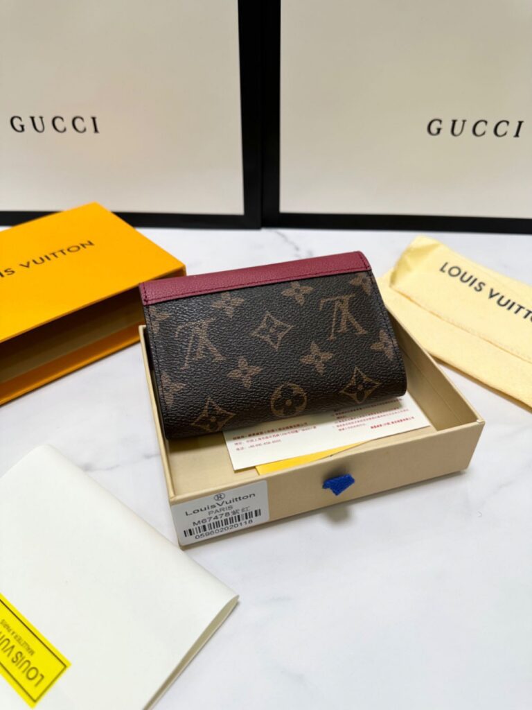 Louis Vuitton Gold Leather Wallet editorial product context 2