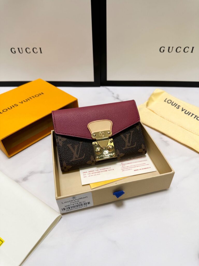 Louis Vuitton Gold Leather Wallet editorial product context 1