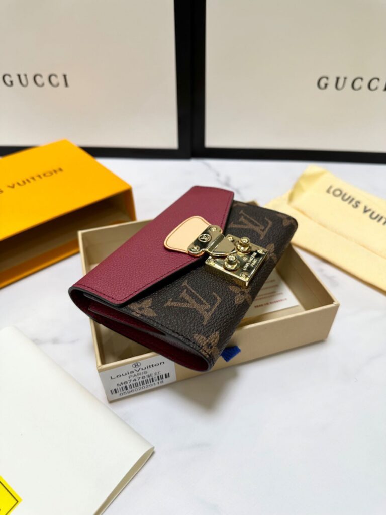 Louis Vuitton Gold Leather Wallet editorial product context 3
