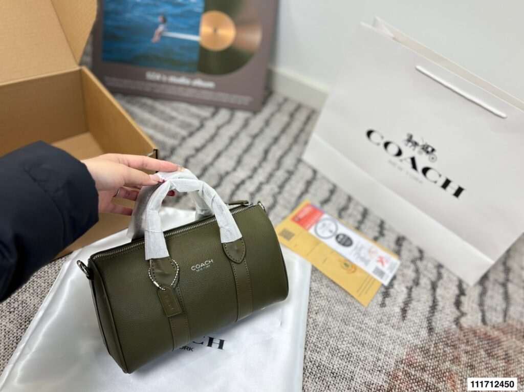 Coach Black Leather Handbag editorial product context 3