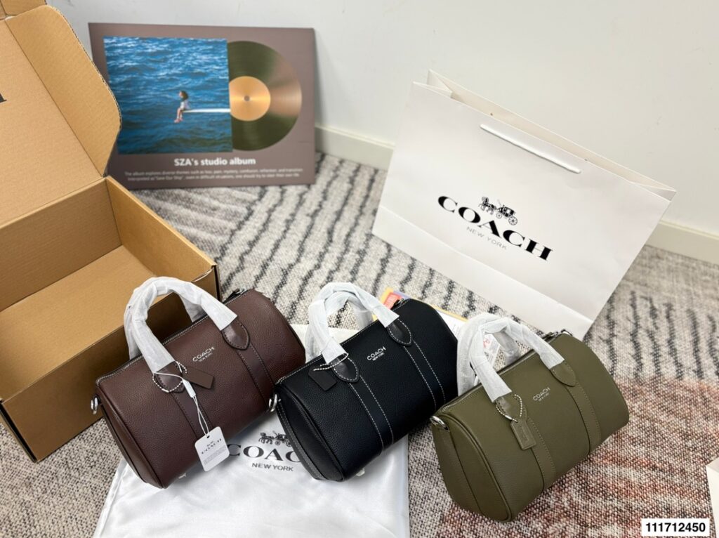 Coach Black Leather Handbag editorial product context 1