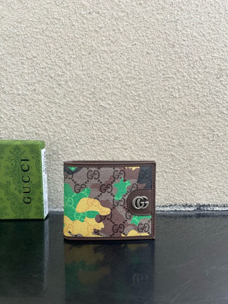 Gucci Brown Leather Wallet editorial product context 2