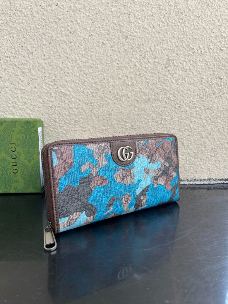Gucci Ophidia Brown Leather Wallet editorial product context 3