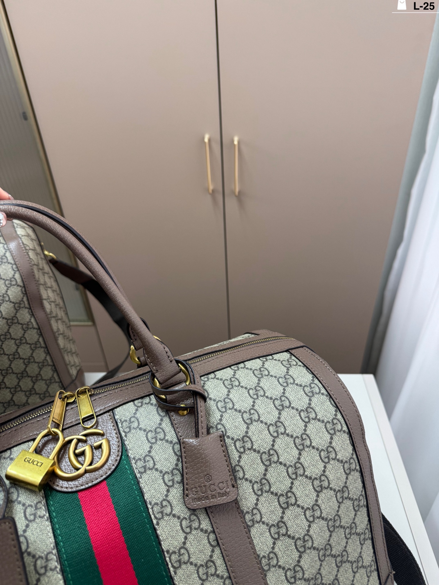 Gucci Ophidia Duffle Bag Leather