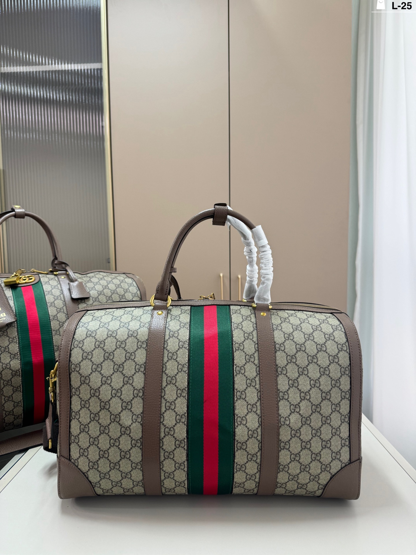 Gucci Ophidia Duffle Bag Leather