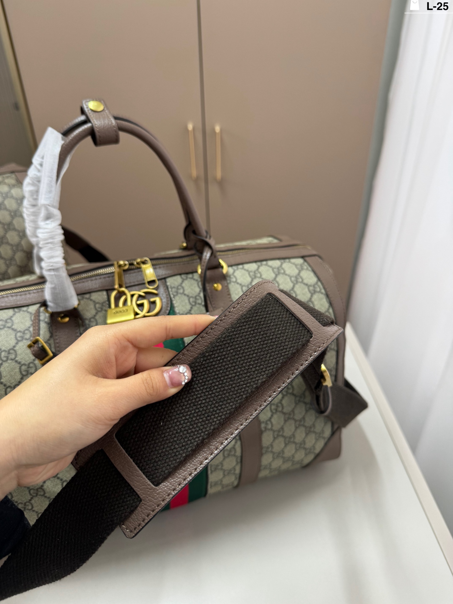 Gucci Ophidia Duffle Bag Leather
