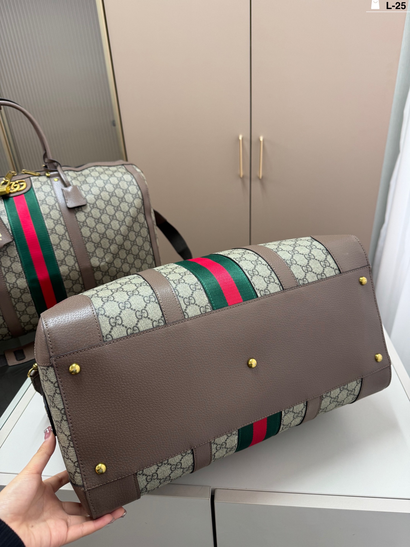 Gucci Ophidia Duffle Bag Leather