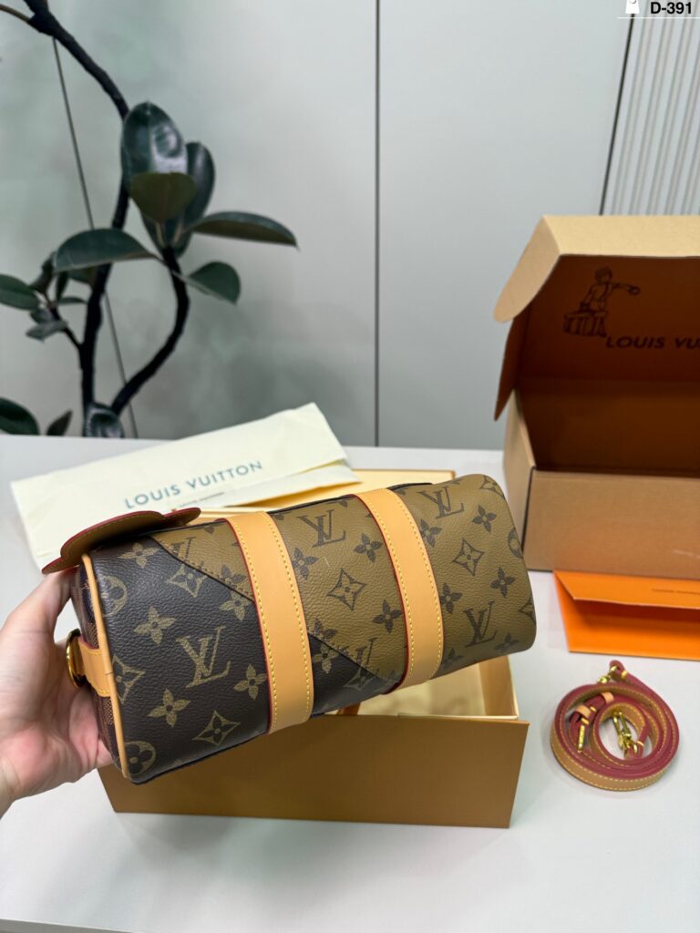Louis Vuitton Lvx Nigo Keepall Pink Bag 25 x 14 cm editorial product context 3