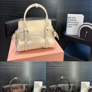 Miu Miu BOW Satchel 23 Bag Leather