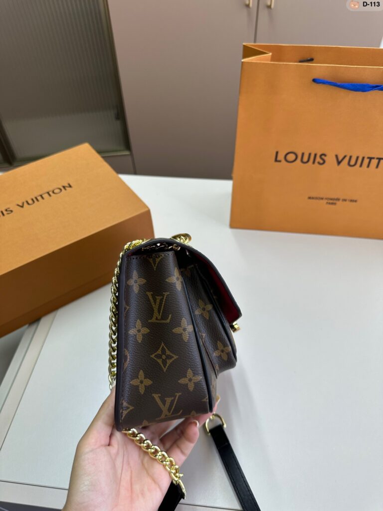 Louis Vuitton Gold Canvas Shoulder Bag editorial product context 2