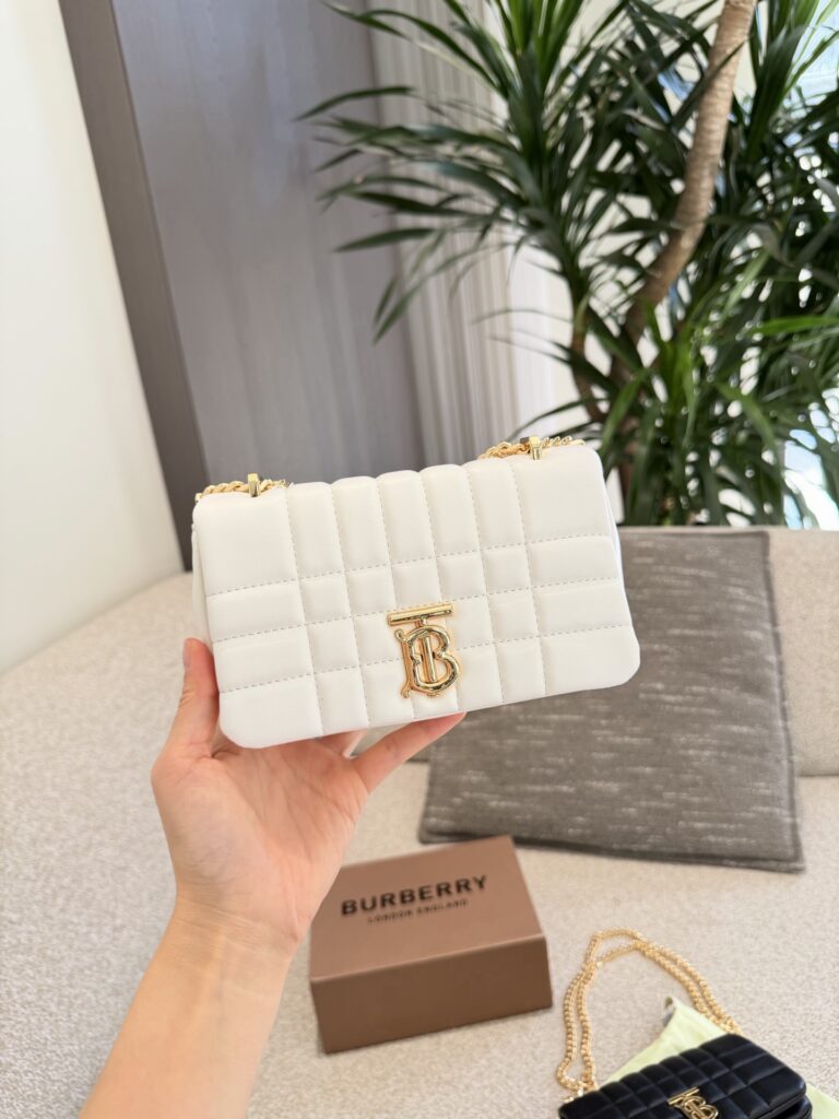 Burberry Lola Leather Shoulder Bag editorial product context 2