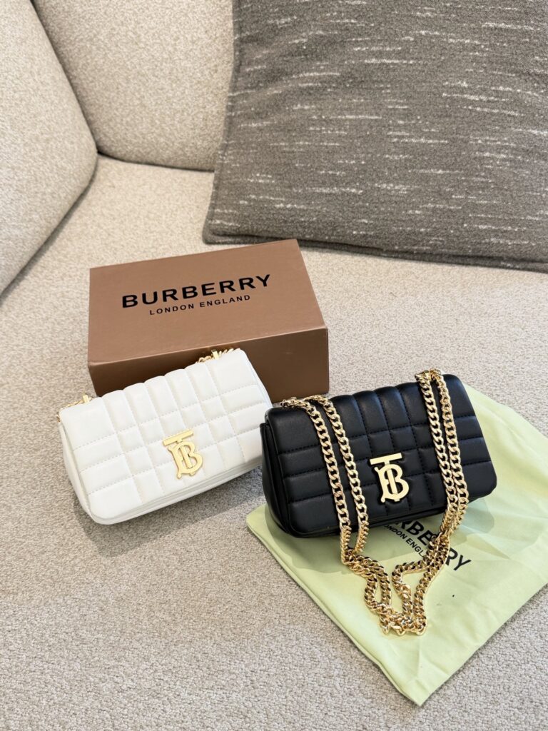 Burberry Lola Leather Shoulder Bag editorial product context 1