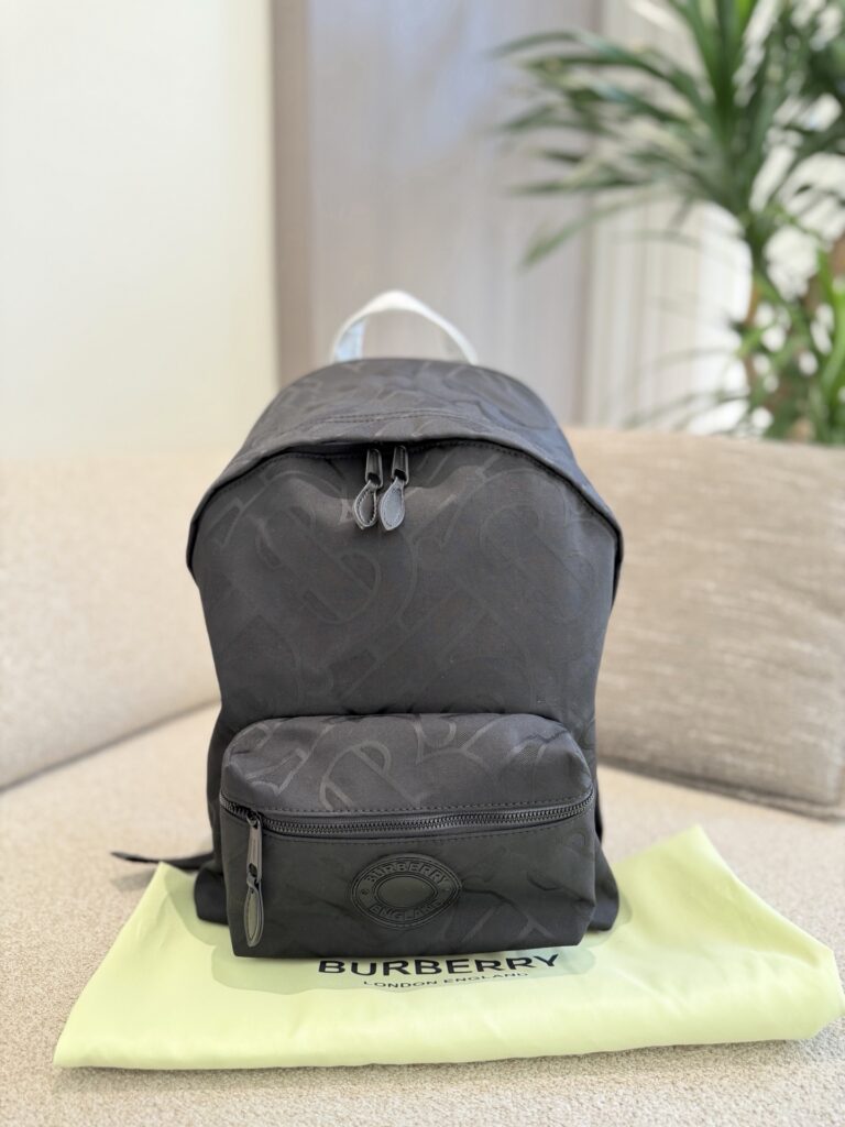Burberry Logo Print Backpack editorial product context 1