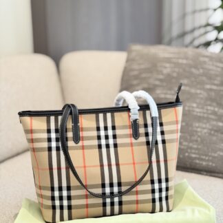 Burberry Check Tote Bag