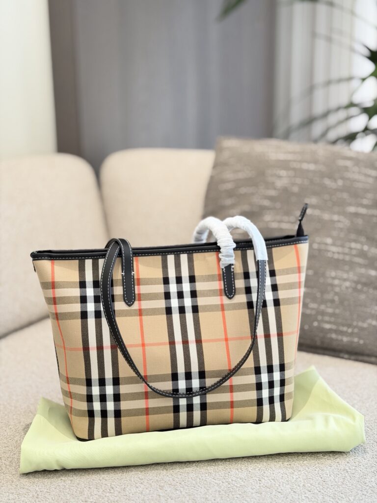 Burberry Check Tote Bag editorial product context 1