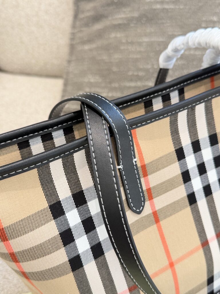 Burberry Black Leather Tote Bag editorial product context 3
