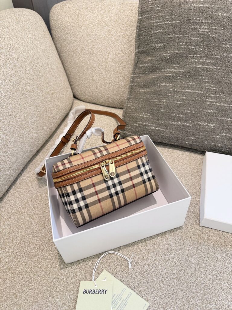 Burberry Gold Leather Crossbody Bag editorial product context 3