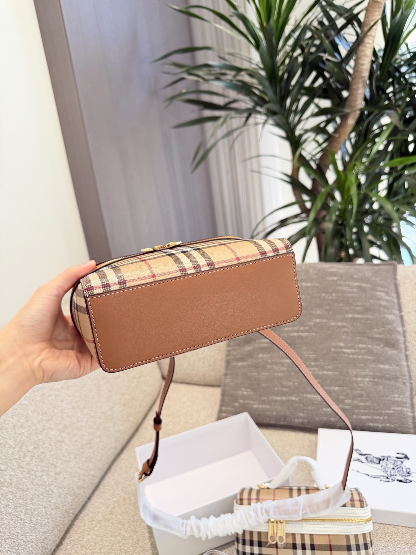 Burberry Leather Crossbody Bag