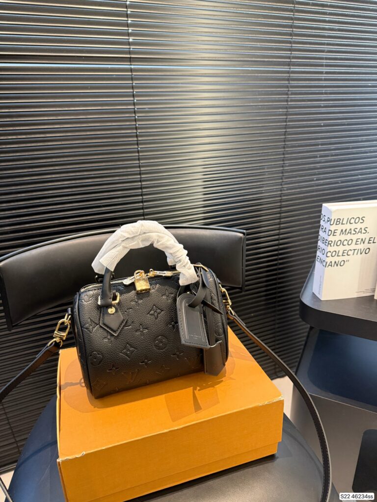 Louis Vuitton Black Leather Handbag editorial product context 2
