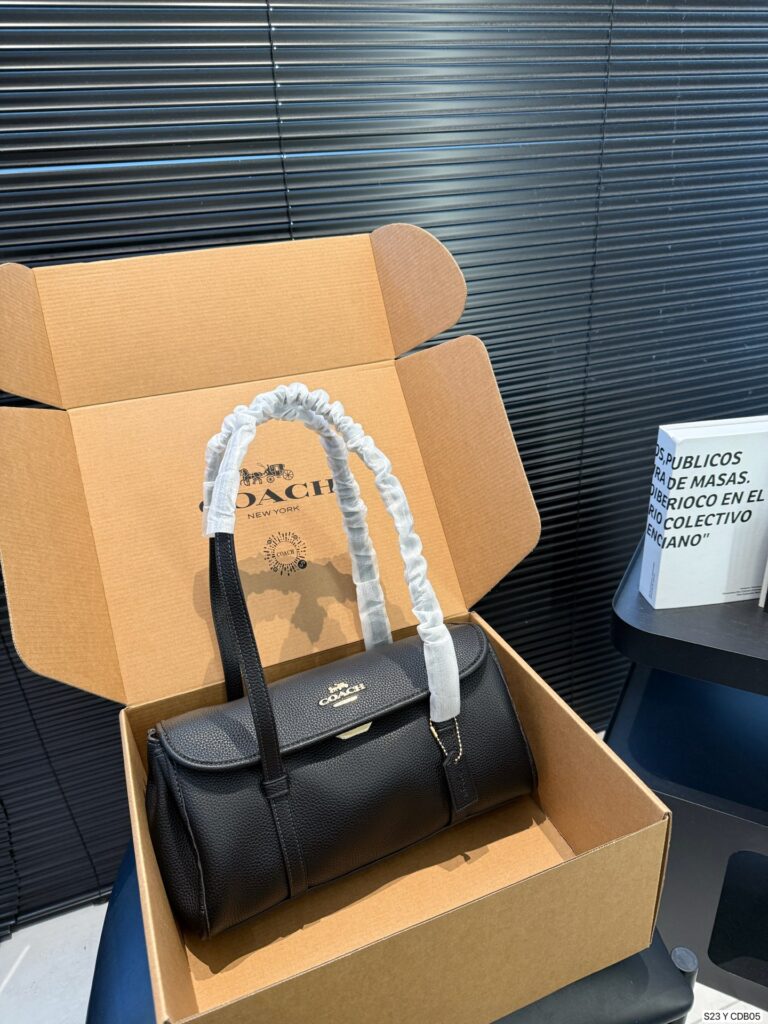 Coach Black Leather Handbag editorial product context 1