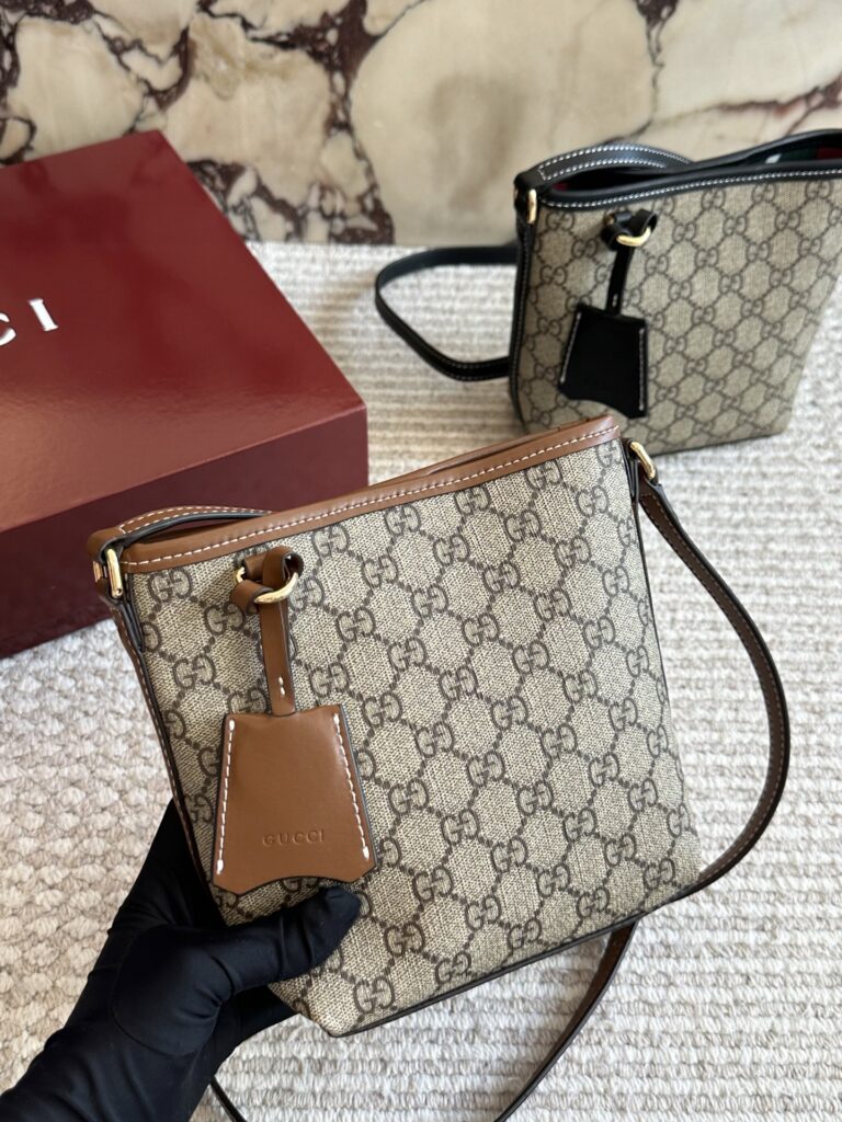 Gucci Black Leather Crossbody Bag editorial product context 2