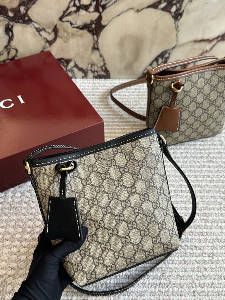 Gucci Black Leather Crossbody Bag editorial product context 1