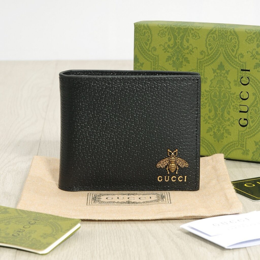 Gucci Gg Marmont Bi Fold The Is Black Leather Wallet editorial product context 1