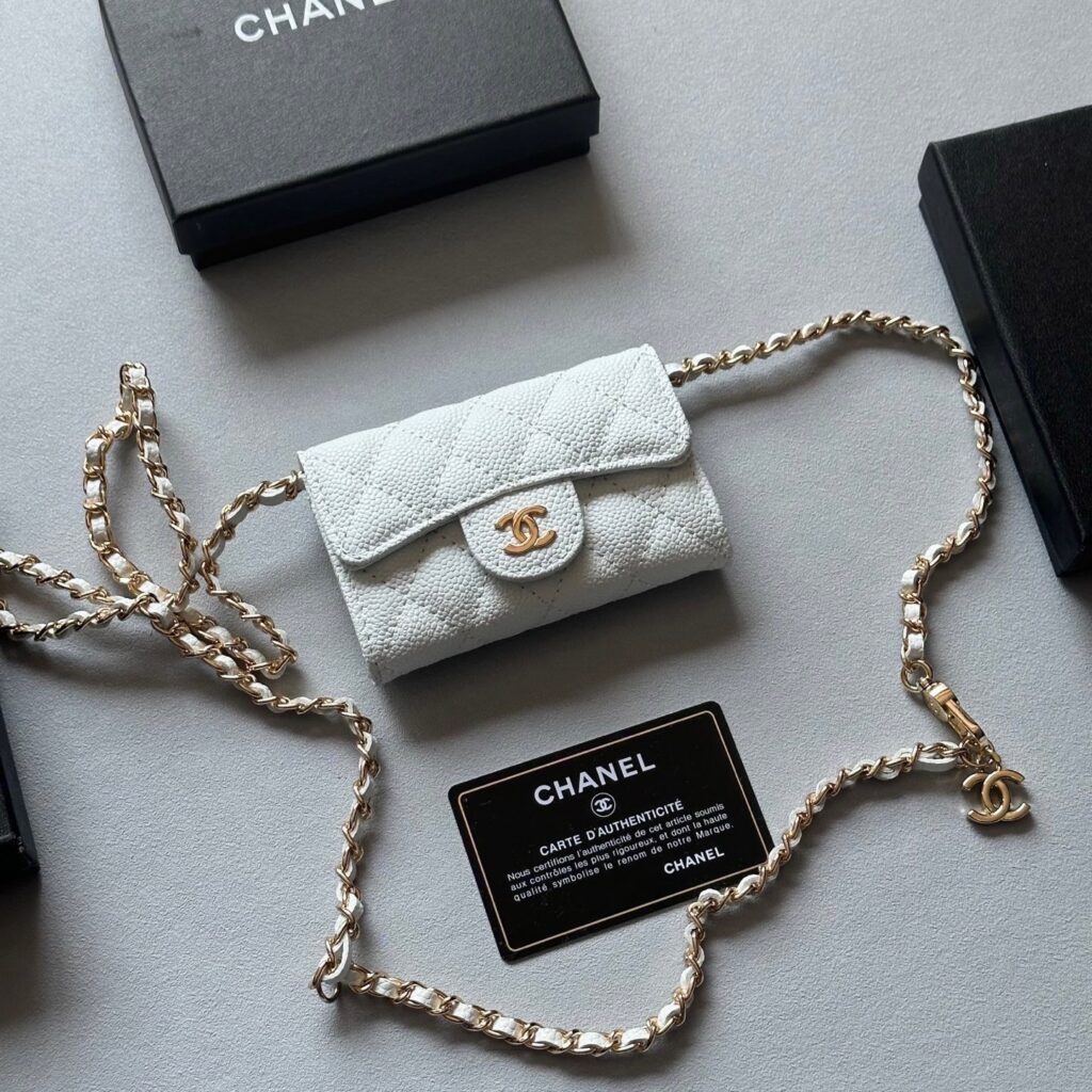 Chanel On Chain Leather Wallet editorial product context 2