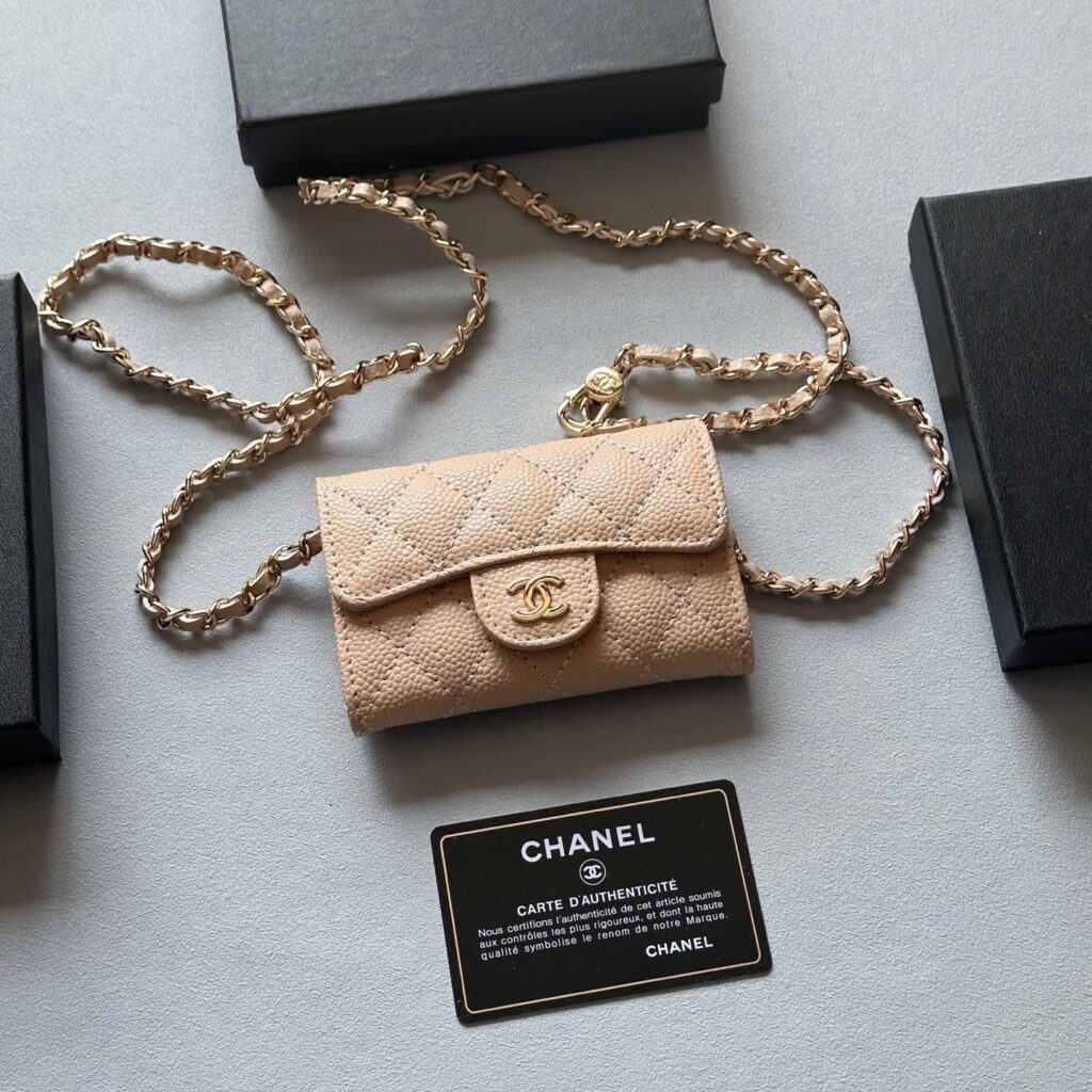 Chanel On Chain Leather Wallet editorial product context 3