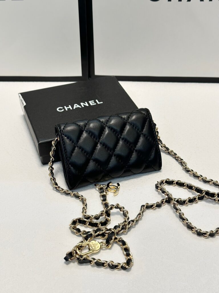 Chanel Black Leather Crossbody Bag editorial product context 3