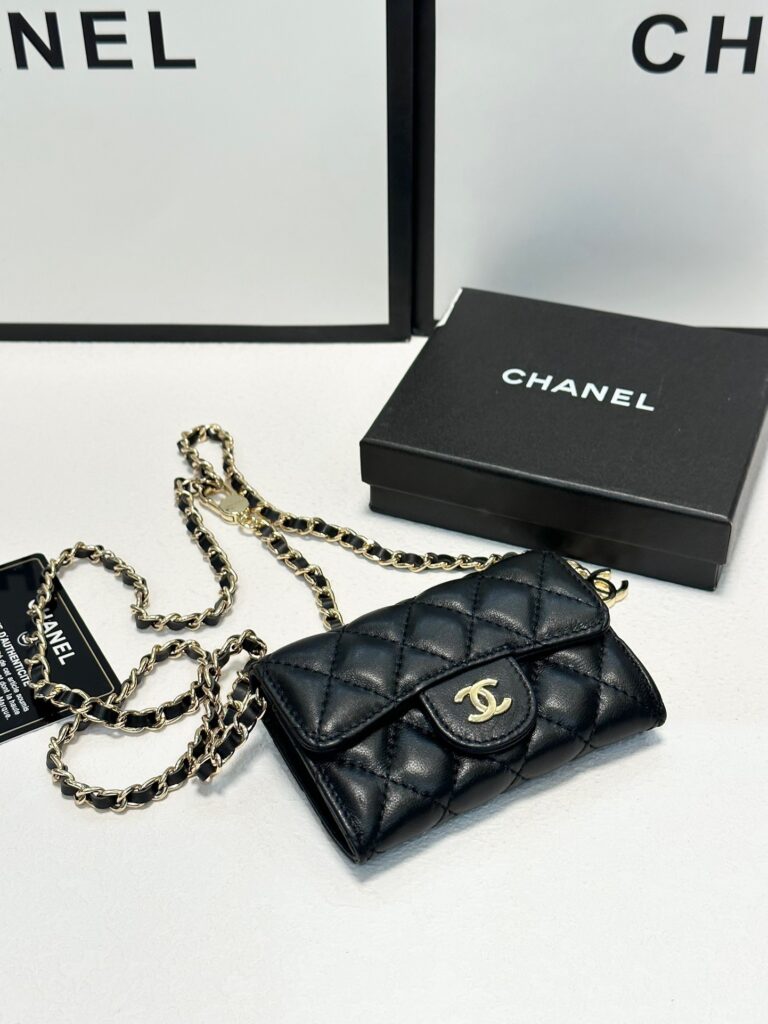Chanel Black Leather Crossbody Bag editorial product context 2