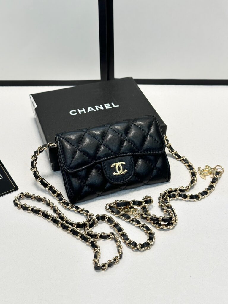 Chanel Black Leather Crossbody Bag editorial product context 1