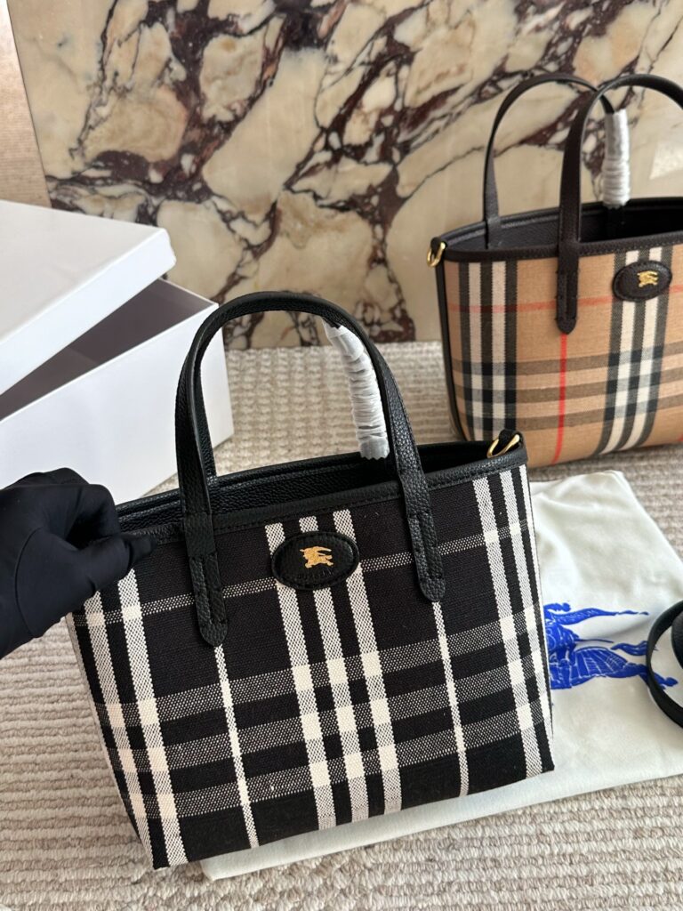 Burberry Black Leather Handbag editorial product context 3