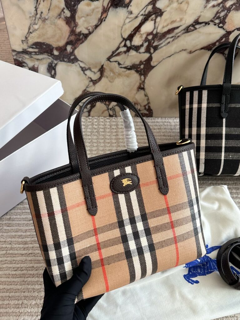 Burberry Black Leather Handbag editorial product context 1