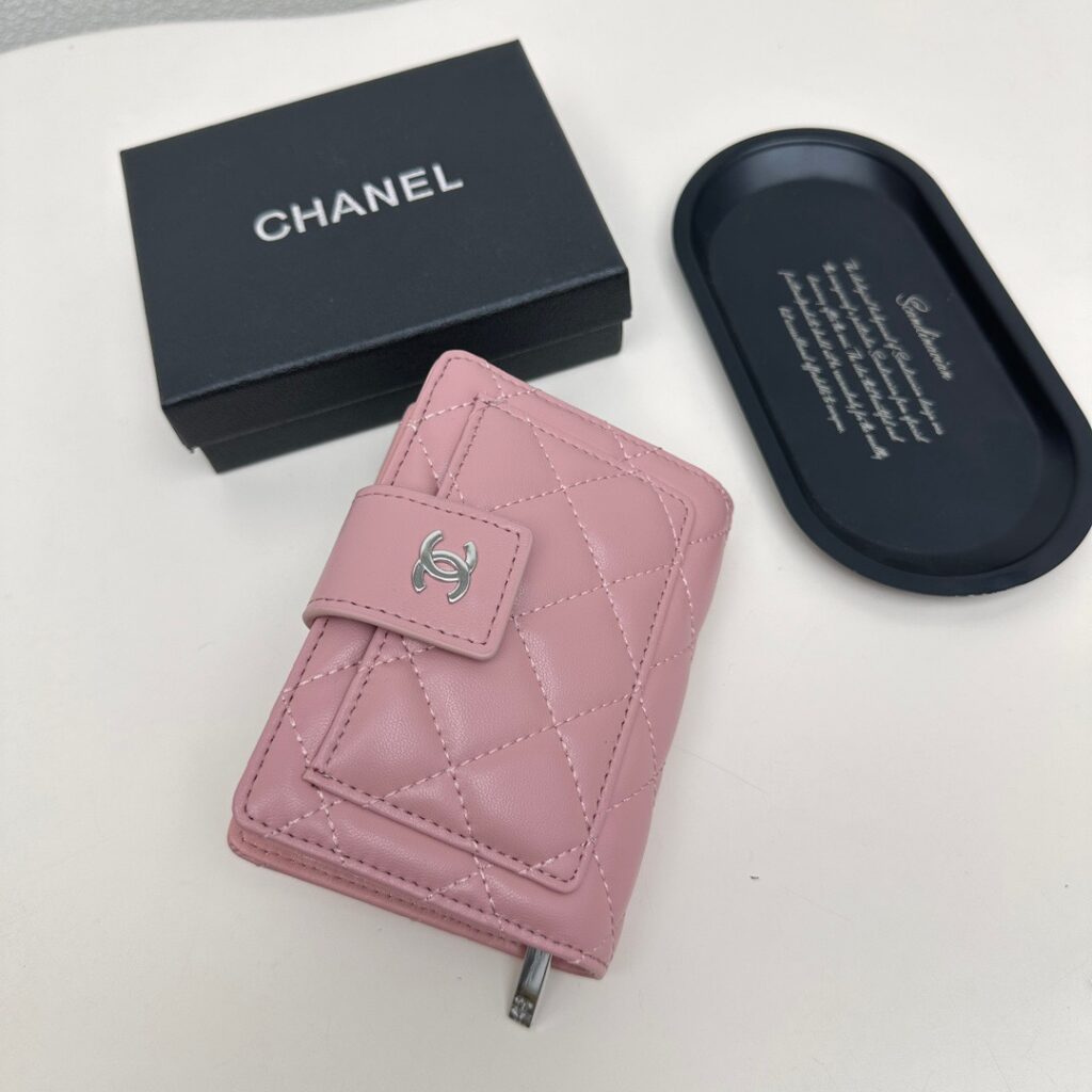 Chanel Black Leather Wallet editorial product context 3