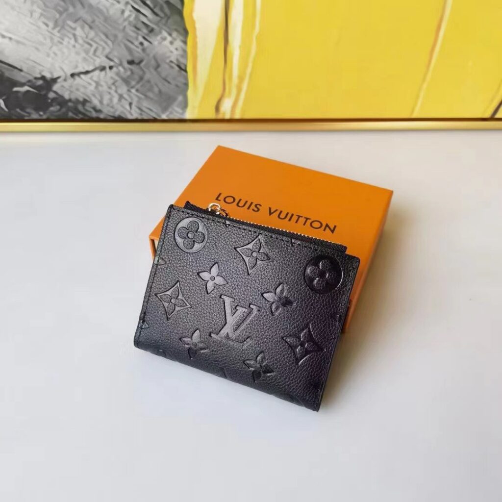 Louis Vuitton Grey Leather Card Holder editorial product context 1