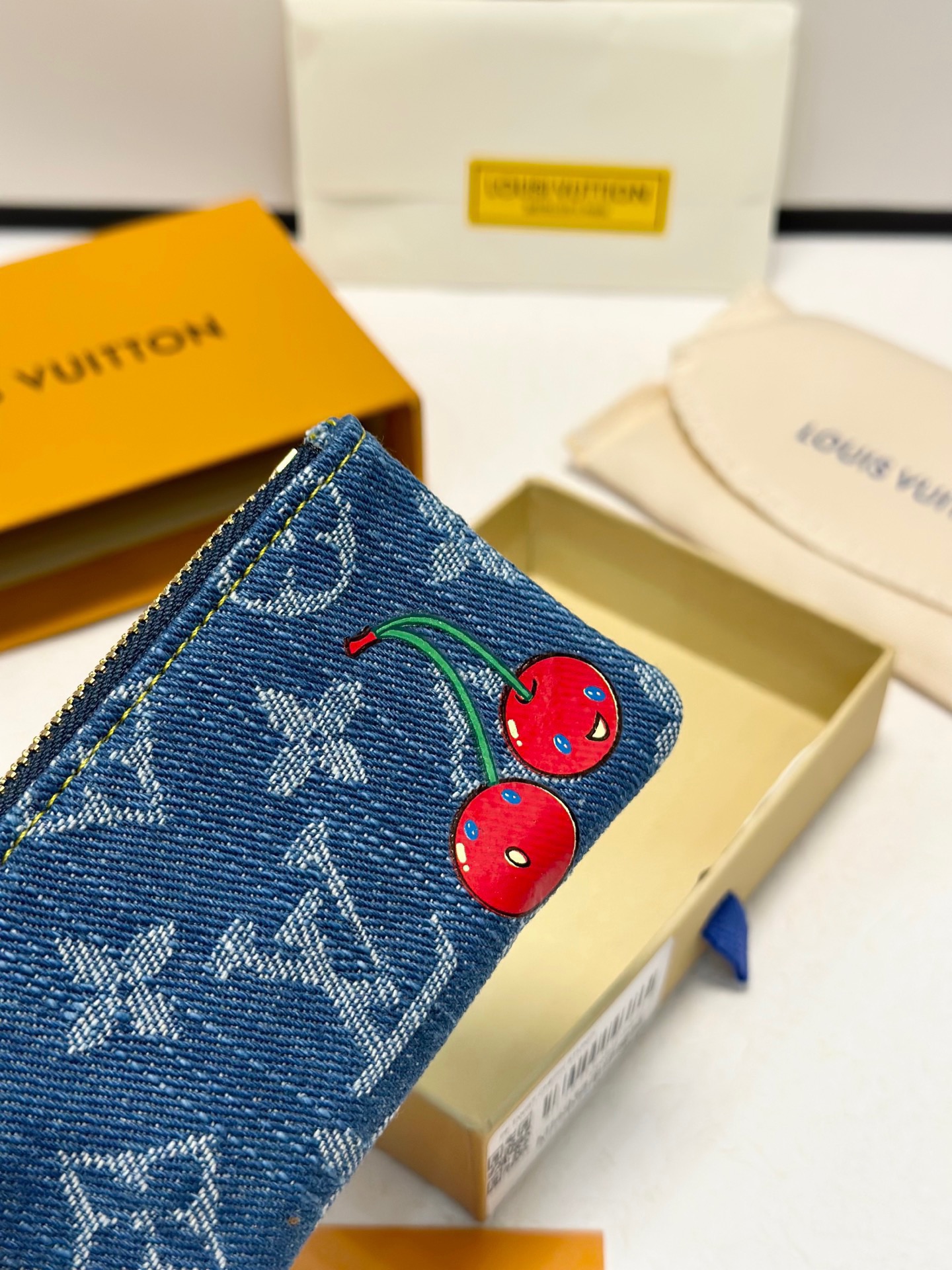 Louis Vuitton Cowboy Cherry Monogram World Tour Pouch Bag Bags
