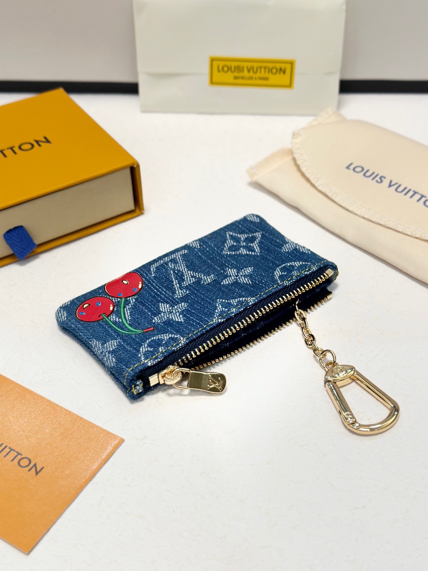 Louis Vuitton Cowboy Cherry Monogram World Tour Pouch Bag Bags