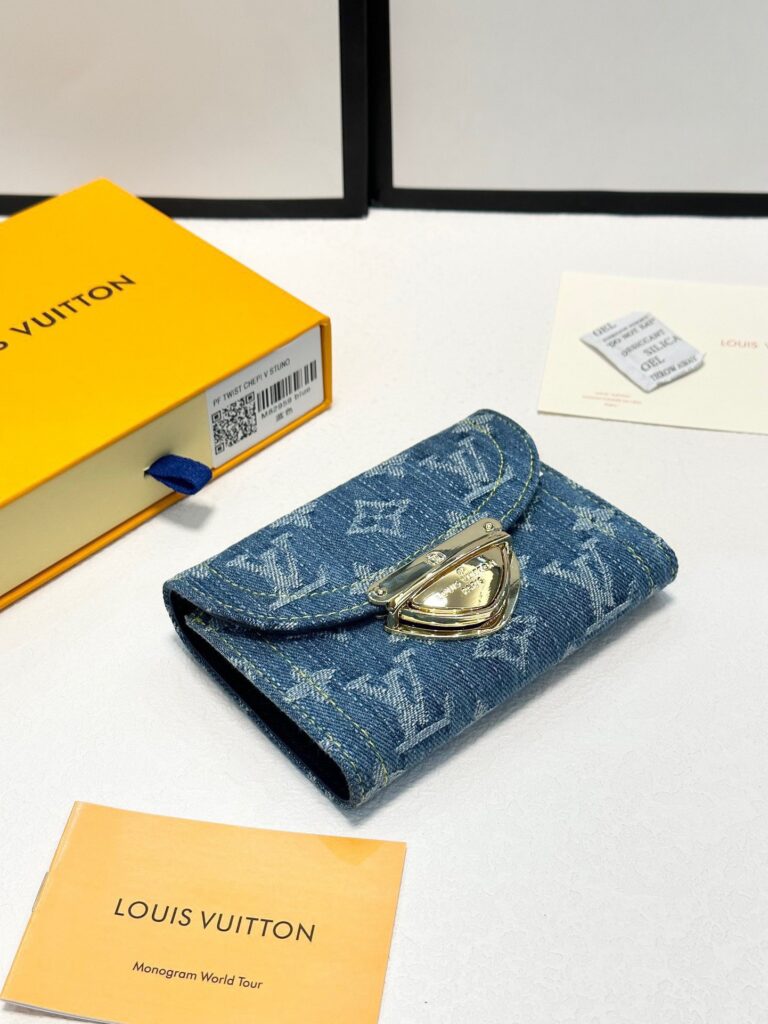 Louis Vuitton Monogram Denim Wallet editorial product context 2