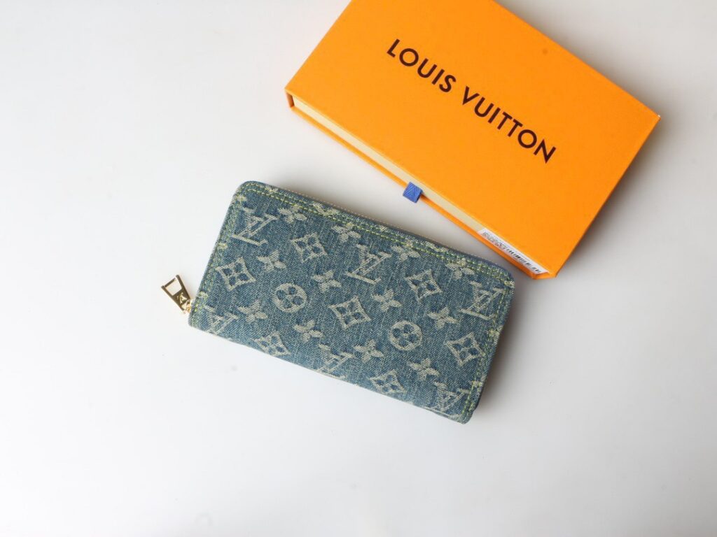 Louis Vuitton Wallets Blue Denim Wallet editorial product context 2