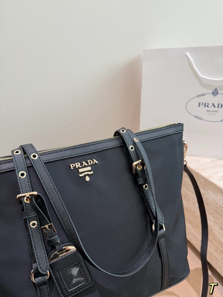 Prada Black Leather Crossbody Bag editorial product context 3