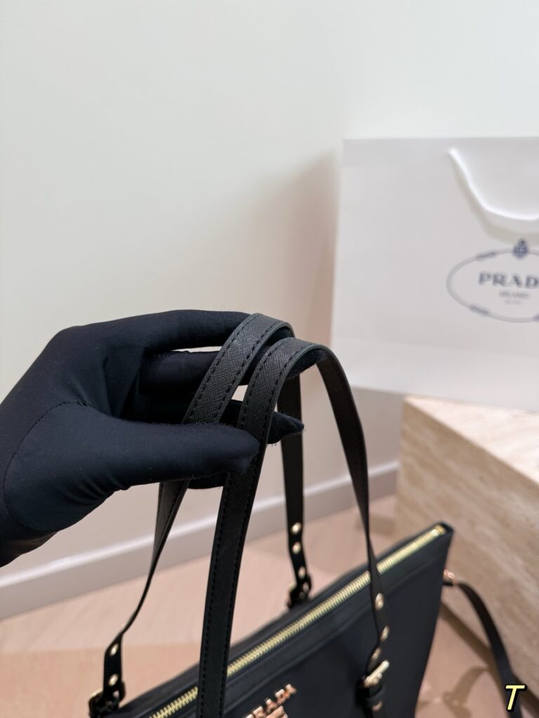Prada Black Leather Crossbody Bag editorial product context 2