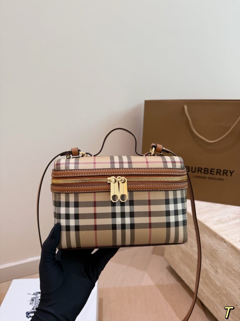 Burberry Tan Leather Crossbody Bag editorial product context 1