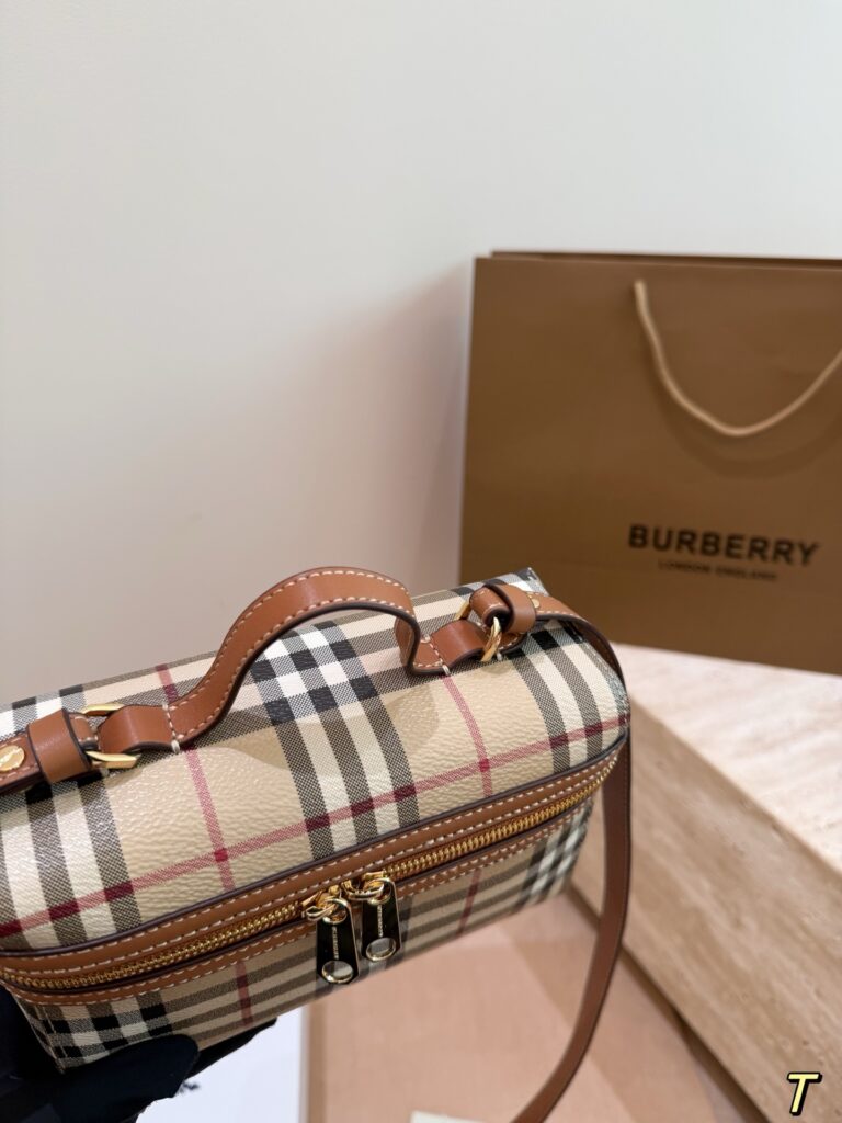 Burberry Tan Leather Crossbody Bag editorial product context 2