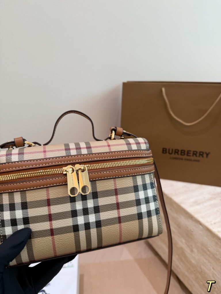 Burberry Tan Leather Crossbody Bag editorial product context 3
