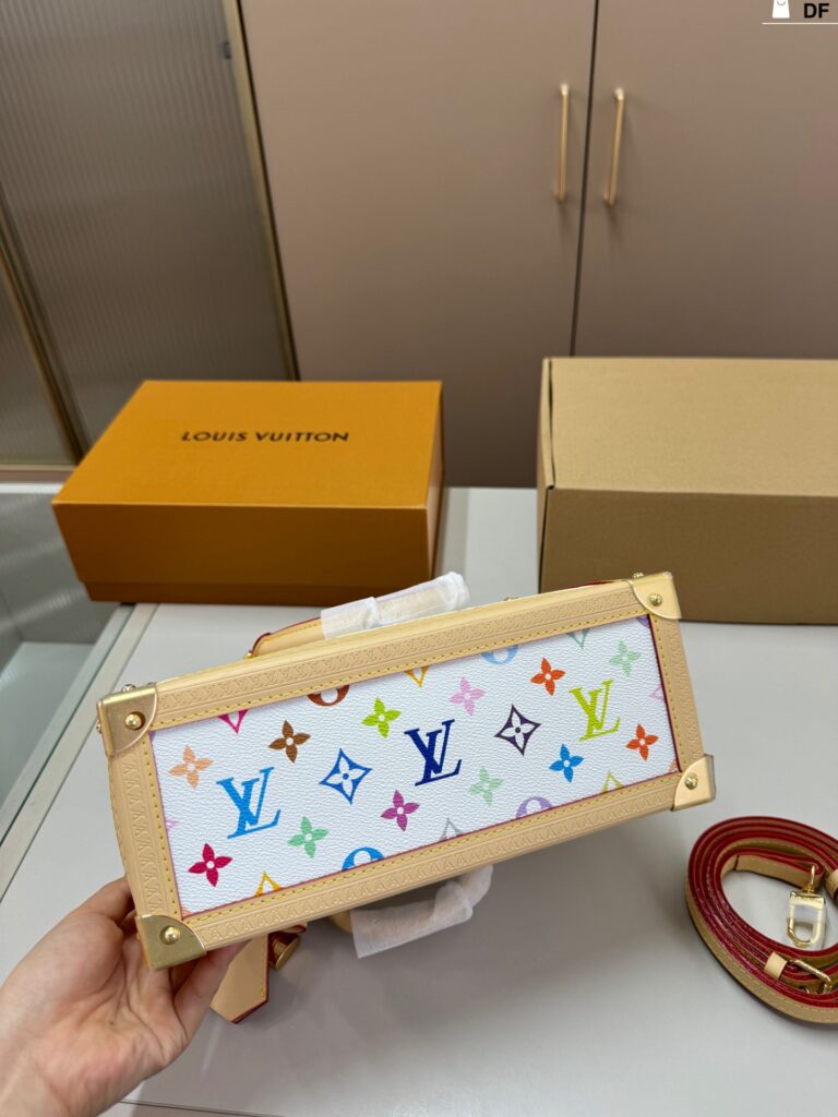 Louis Vuitton Monogram Multicolore White Leather Handbag editorial product context 3