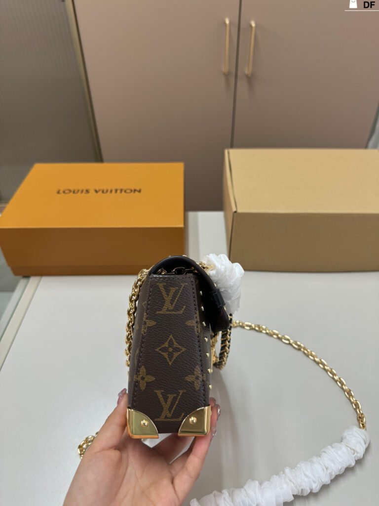 Louis Vuitton Gold Canvas Crossbody Bag editorial product context 2