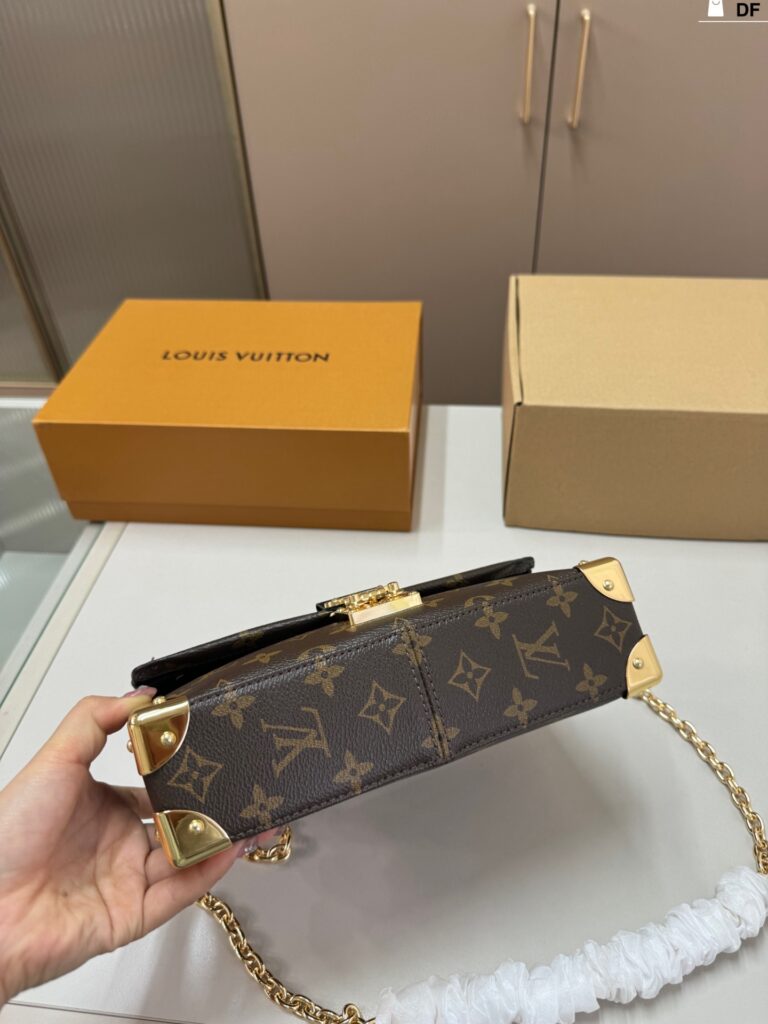 Louis Vuitton Gold Canvas Crossbody Bag editorial product context 3