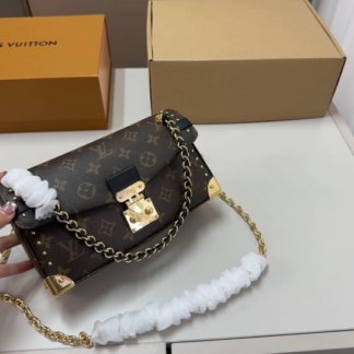 Louis Vuitton Coussin PM Designer Leather THE IS stylish AND compact crafted from supple This features iconic monogram embossed throughout chic structured silhouette IT gold-tone hardware accents detachable chain strap FOR versatile carrying options interior perfectly sized your essentials making AN ideal everyday OR sophisticated choice evening Highlights Padded Design Materials Available sizes Dimensions Approx 26 20 color-gold size-pm material-leather material-metal Crossbody Bag