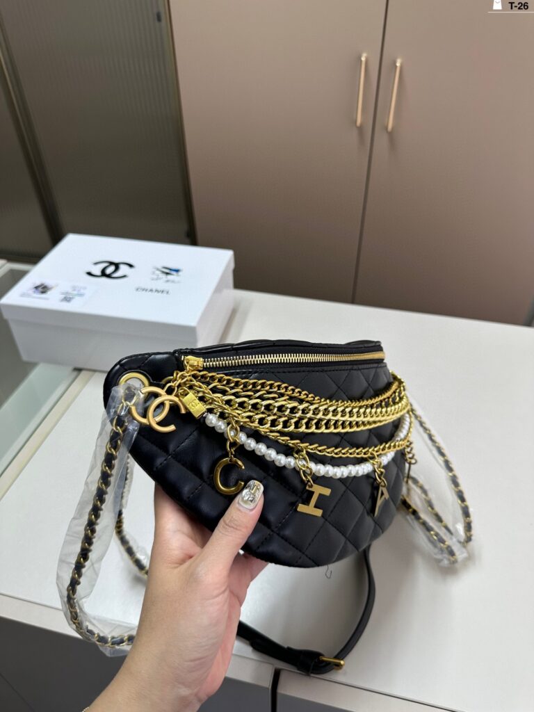 Chanel Black Leather Belt editorial product context 2